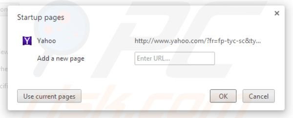 Yahoo Symbolleiste von der Google Chrome Startseite entfernen