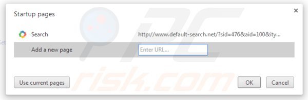 Removing default-search.net from Google Chrome homepage
