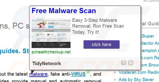 tidynetwork adware generating intrusive online in-text ads