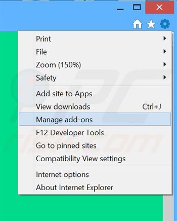 Removing Boby Zoom ads from Internet Explorer step 1