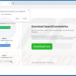 Webseite, die verwendet wird, um den SearchConverterInc Browserentführer zu fördern 1