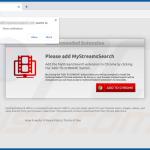 Webseite zur Förderung des MyStreamsSearch Browserentführers (Chrome) 2