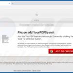 Webseite zur Förderung des TopPDFSearch Browserentführers (Chrome)