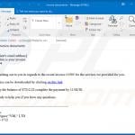 Verwendete Spam-E-Mail zur Verbreitung von Cobalt Strike Malware, welche FickerStealer in das System injiziert (Beispiel 3)