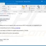 Verwendete Spam-E-Mail zur Verbreitung von Cobalt Strike Malware, welche FickerStealer in das System injiziert (Beispiel 4)