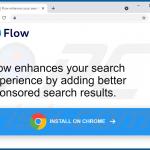 Flow Adware-fördernde Webseite 1