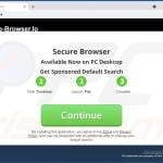 Webseite fördert Secure Browser 2