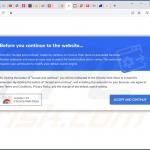 Webseite fördert Rainbow Blocker Adware 1