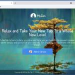 Webseite zur Förderung des MyZen Tab Browserentführers 1