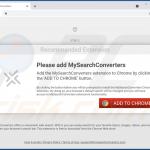 mysearchconverters Browserentführer betrügerische Downloadseite