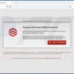 Webseite zur Förderung des SearchHDConverter Browserentführers 2