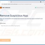 Phishing-Seite mit dem Thema Metamask (2022-02-01)