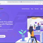 Webseite, die eine Cookie-auffüllende Browsererweiterung fördert (FlipShope - Price Tracker Erweiterung)