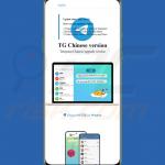 Gefälschte Seite fördert eine trojanisierte Telegram App