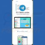 Gefälschte Seite fördert eine trojanisierte Telegram App
