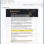 BNB Chain Airdrop Betrug fördert Spam E-Mails 1