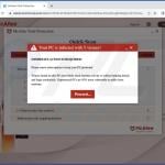 MacOS Is Infected - Virus Found Benachrichtigungs-Spam Seite 1