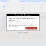 Website zur Werbung für die Search-Quickly-Browserentführerin 2