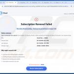 Cloud Account Scheduled For Deletion E-Mail-Betrug Web-Beispiel 2