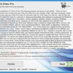 HQ Video Pro adware installer
