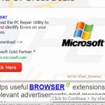 eFast Browser generating intrusive pop-up ads (sample 1)