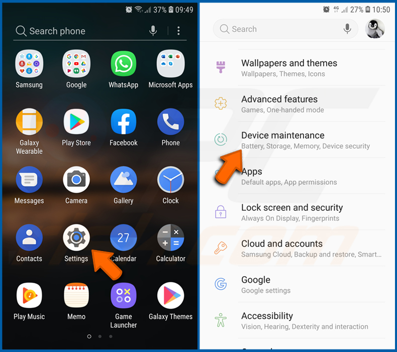 Den Akku-Verbrauchverschiedener Anwendungen Im Android Betriebssystem prüfen (Schritt 1)