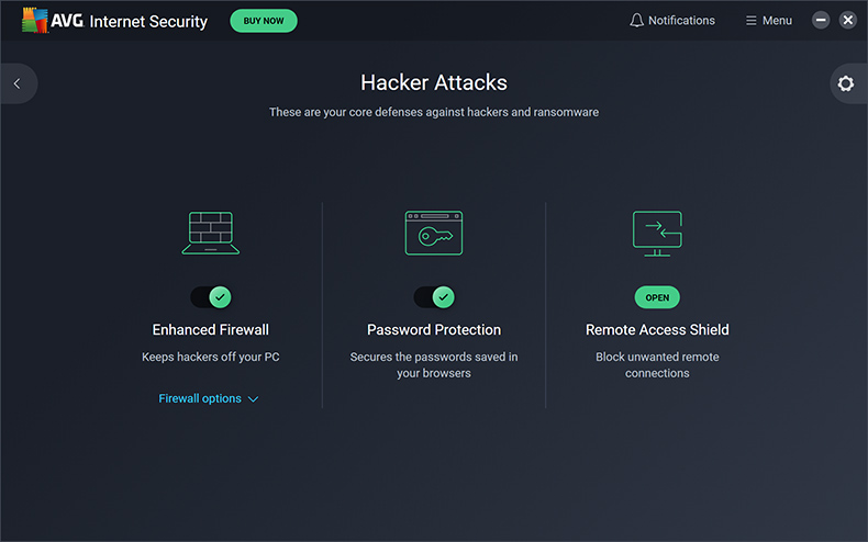 AVG Internet Security - Hacker-Angriffe
