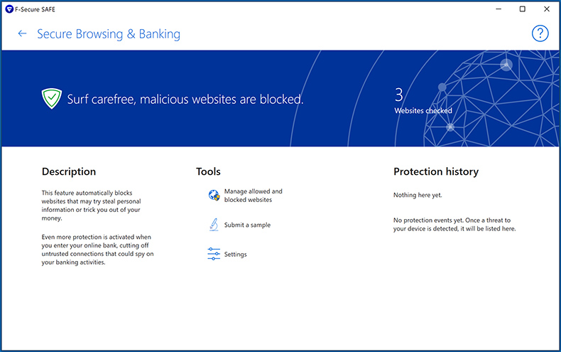 F-Secure Anti-Virus sicheres Surfen und Banking