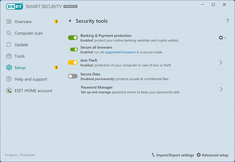 ESET NOD32 Antivirus Sicherheits-Tools
