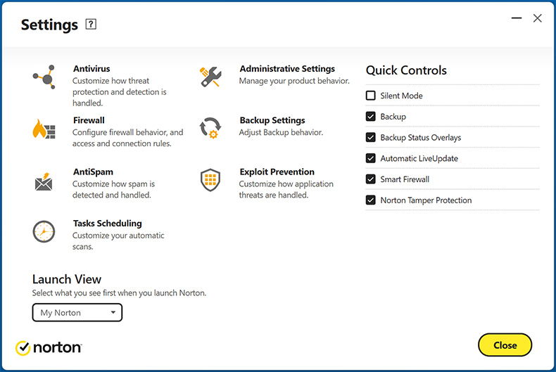 Norton AntiVirus Plus Funktionen