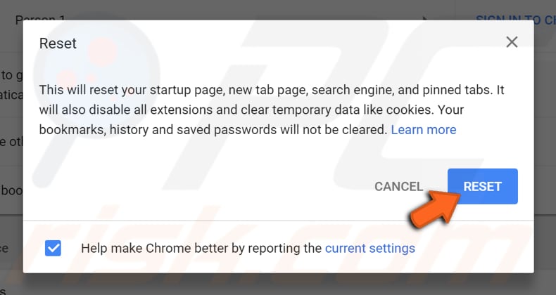 Machen Sie Ihr Google Chrome schneller mit Chrome Cleanup Tool Schritt 2