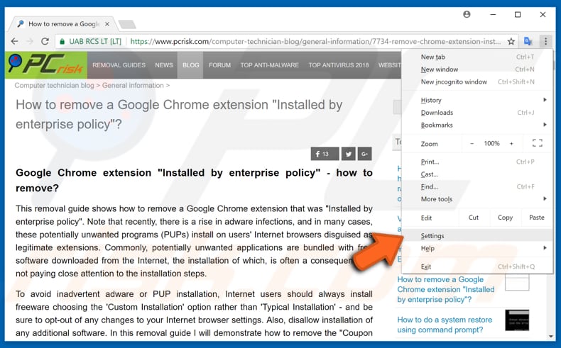 Wie man Chrome mit der Prefetch-Ressourcenfunktion schneller macht Schritt 1