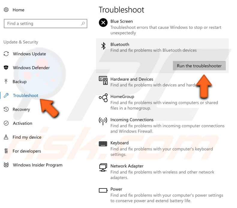 Windows-Fehlerbehebung ausführen Schritt 2