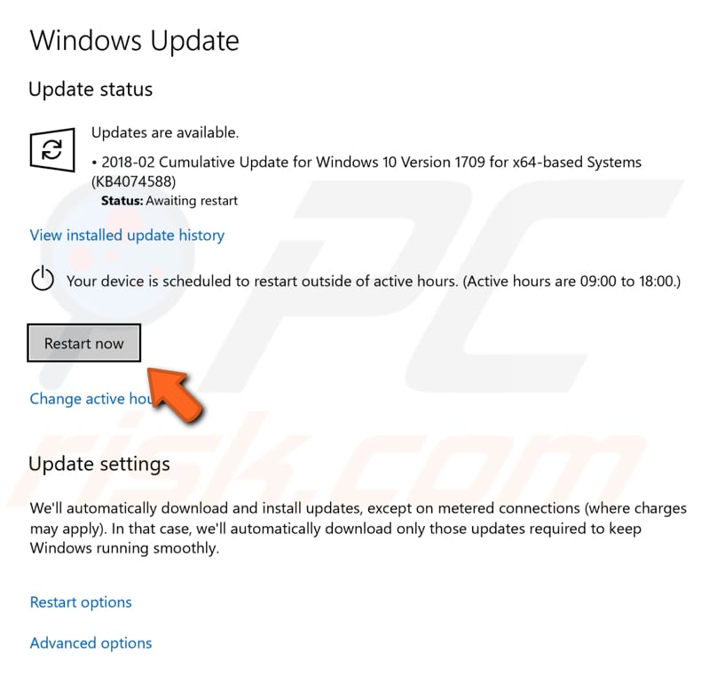 Windows aktualisieren Schritt 2