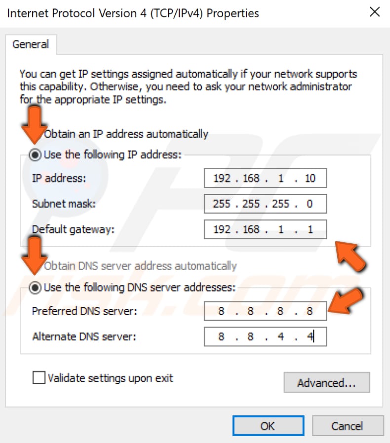 Prüfen, ob Ihre IP-Adressen ordnungsgemäß zugewiesen sind Schritt 6