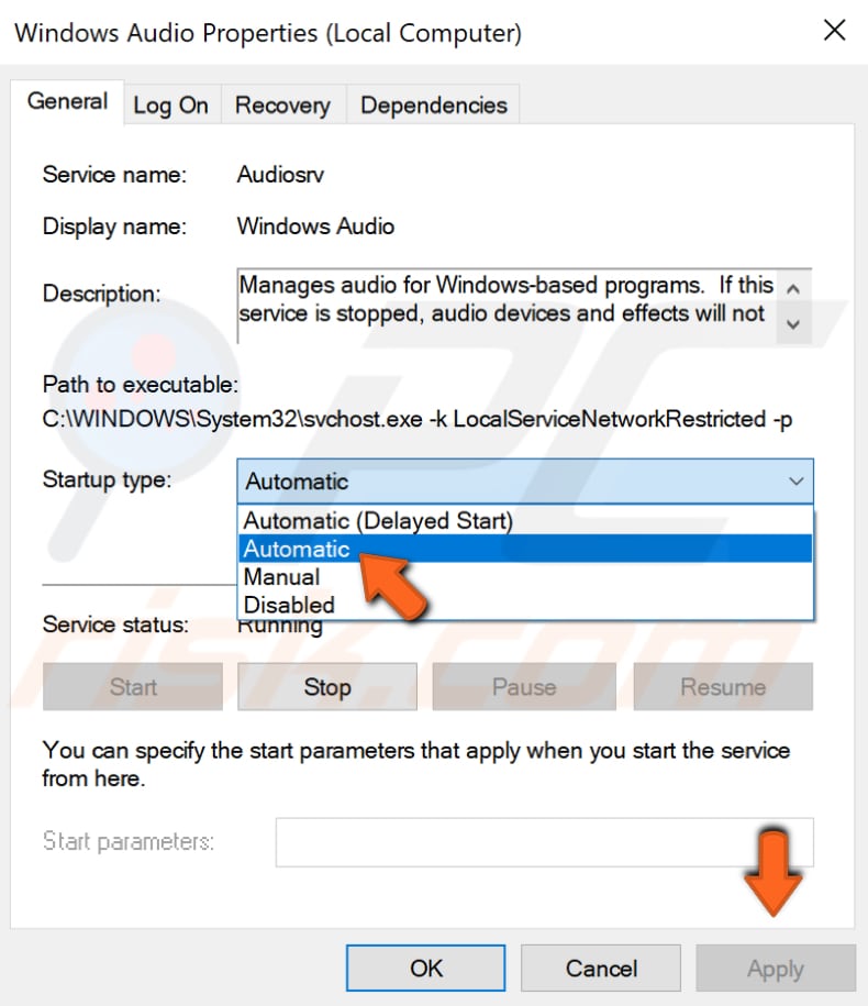 Windows-Audio-Dienst neu starten Schritt 4