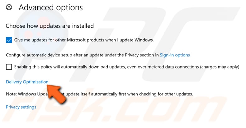 Windows Update Peer-to-Peer-Funktion deaktivieren Schritt 3