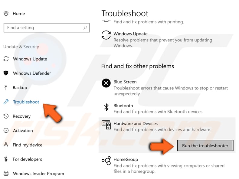 Windows Fehlerbehebung ausführen Schritt 2