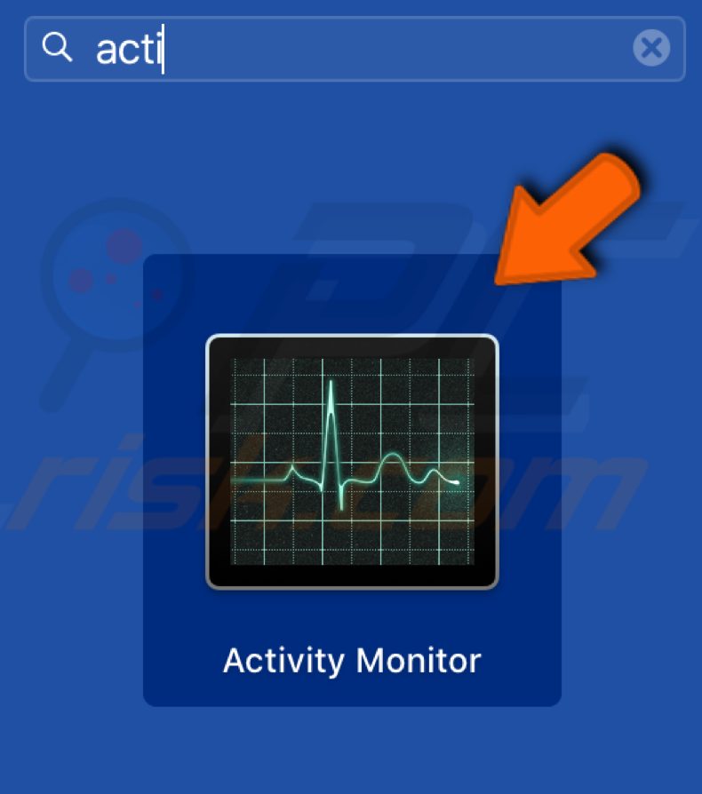 Aktivitätsmonitor öffnen