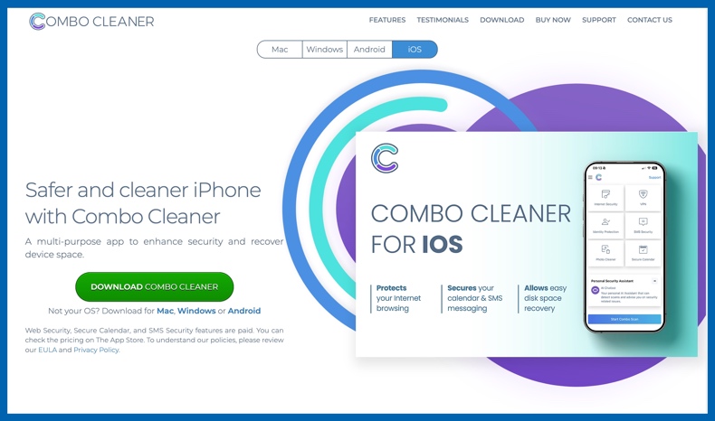 Combo Cleaner home