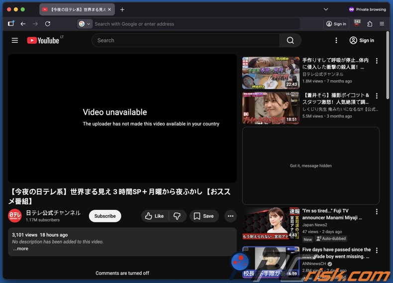 Video in Ihrer Region nicht verfügbar YouTube