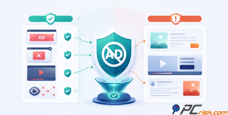 Ad blocking versus visible ads