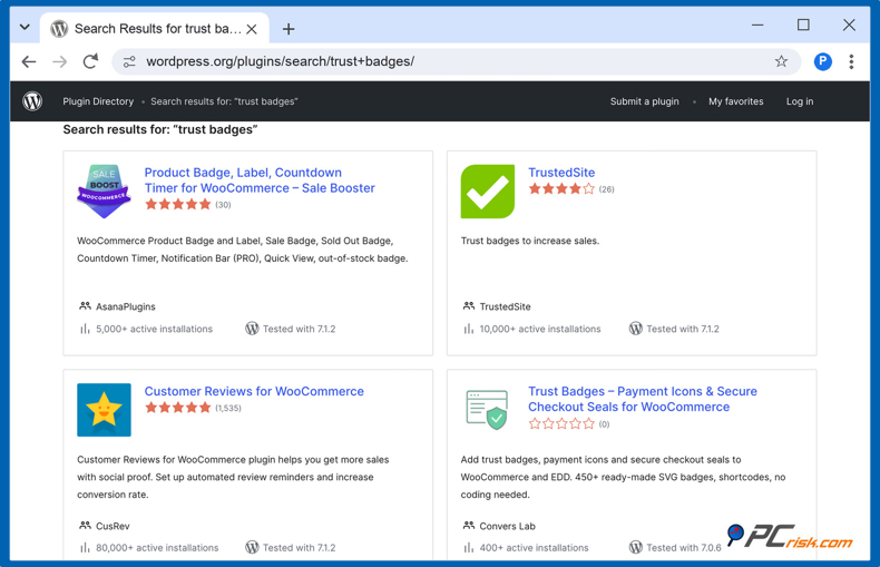 Trust-Badge-Plugins für WordPress