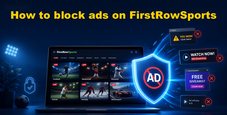 How to block ads on FirstRowSports