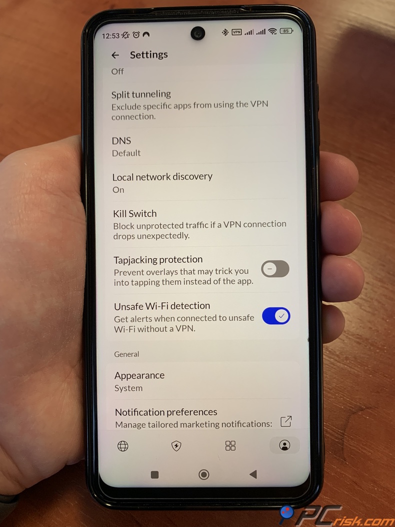 NordVPN Kill Switch auf Android