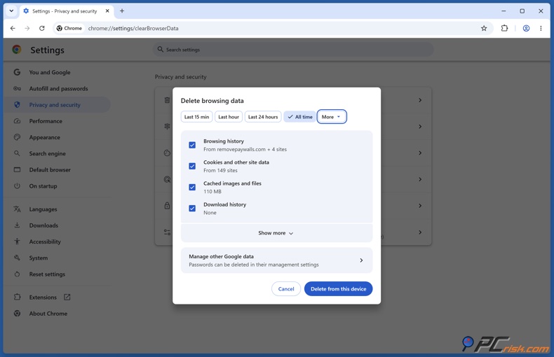 Browser-Cookies und Cache löschen, um Paywalls zu umgehen