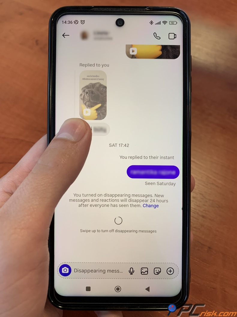 Instagram-verschwindende-Nachrichten deaktivieren