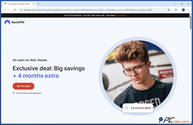 NordVPN Alec Steele Angebot