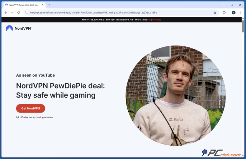 NordVPN PewDiePie Angebot