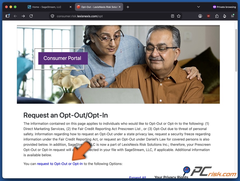 SageStream opt-out 2.1